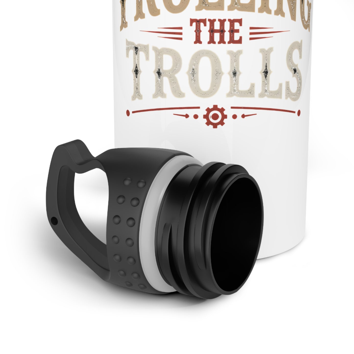 Stainless Water Bottle — "Trolling the Trolls" Vintage Logo Insulated Bottle