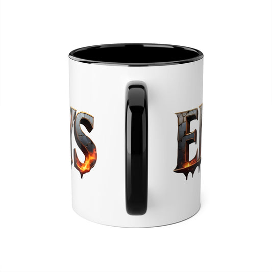End of Days Accent Coffee Mug — 11oz Gothic Fantasy Logo Ceramic Mug
