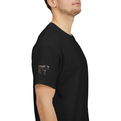 Cow Art & Private Jets Tee — Vintage Surreal Graphic T-Shirt