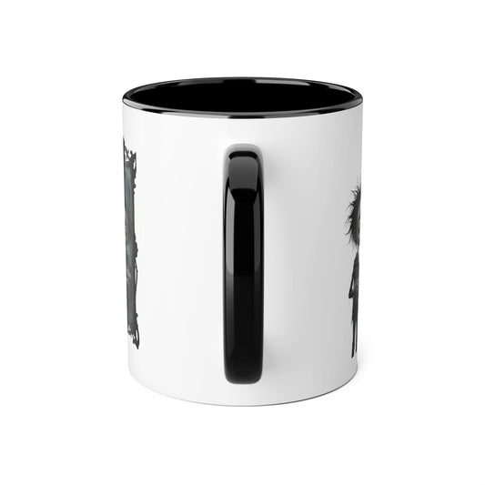 Gothic Reflection Accent Mug — 'School' vs 'Indoctrination Camp' Dark Humour 11oz
