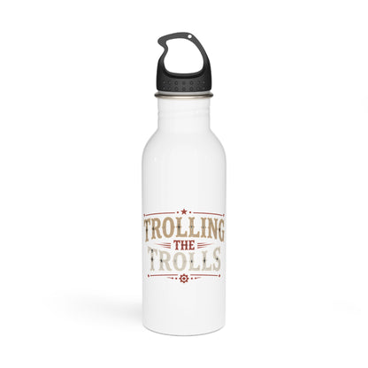 Stainless Water Bottle — "Trolling the Trolls" Vintage Logo Insulated Bottle
