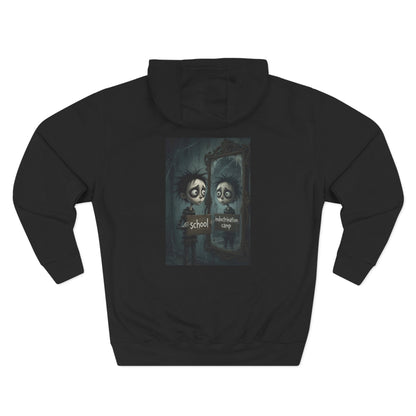 Hoodie — Creepy Reflection 'School' Graphic Fleece Pullover