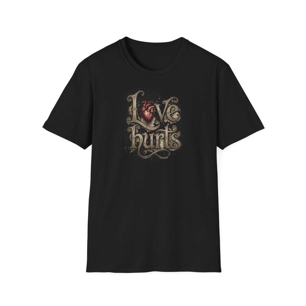 Love Hurts T-Shirt — Vintage Anatomical Heart Gothic Graphic Tee
