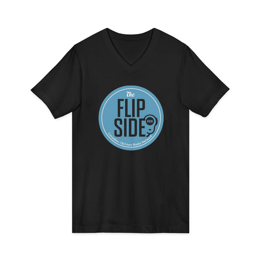 Flip Side Podcast Logo V-Neck Tee