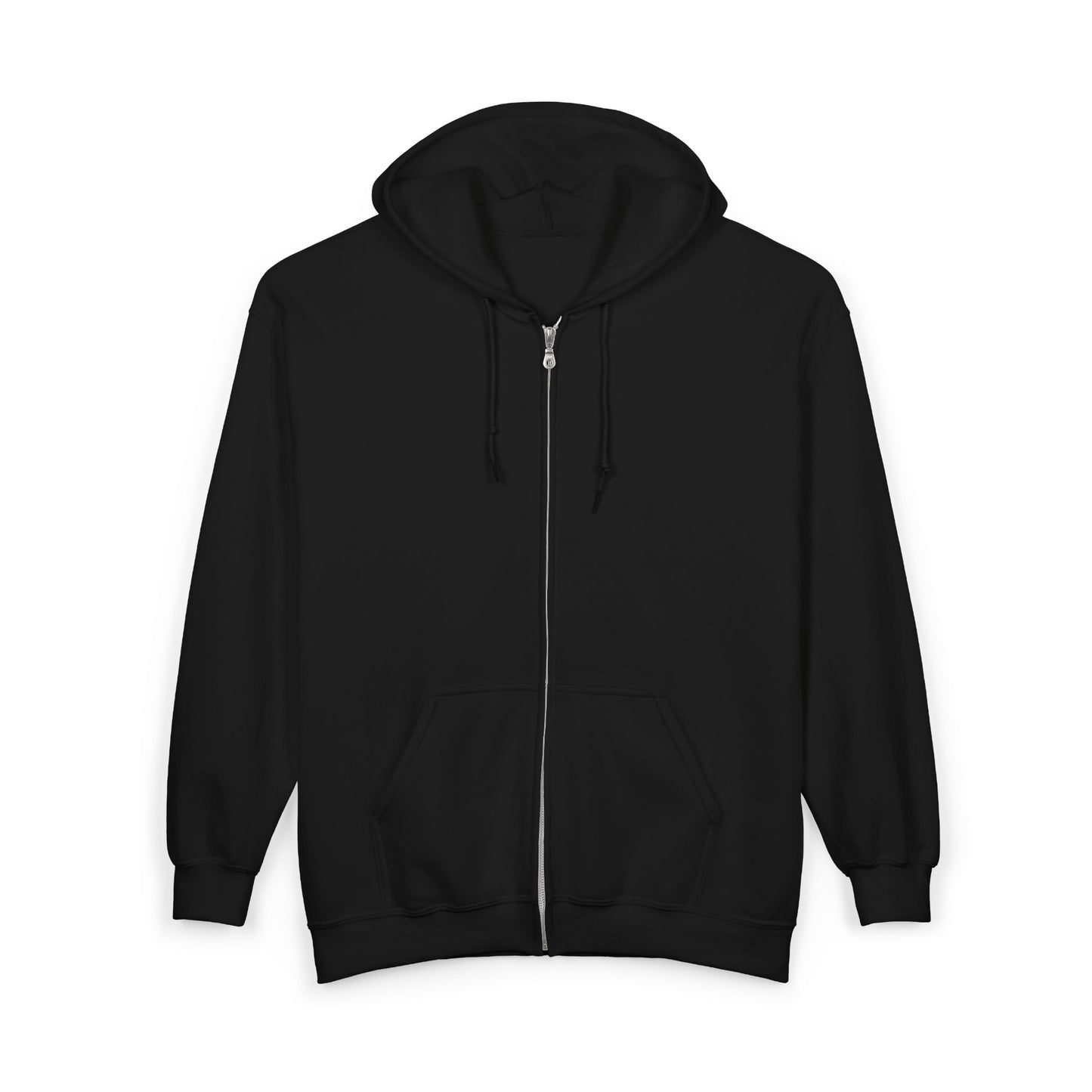 Full-Zip Hoodie — 'THE WAY' Vintage Gold Logo Back Print