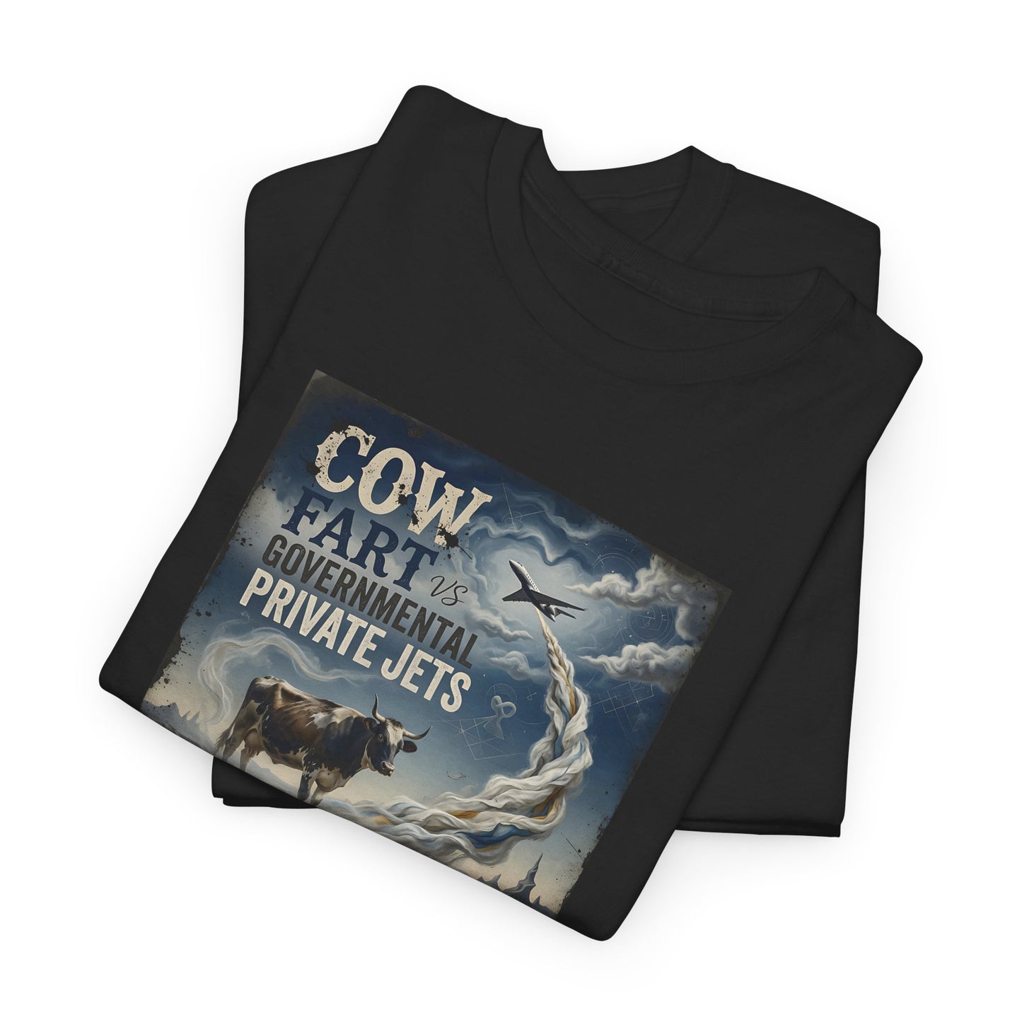 Cow Farternity Private Jets T-Shirt — Vintage Rodeo Cow Humor Tee