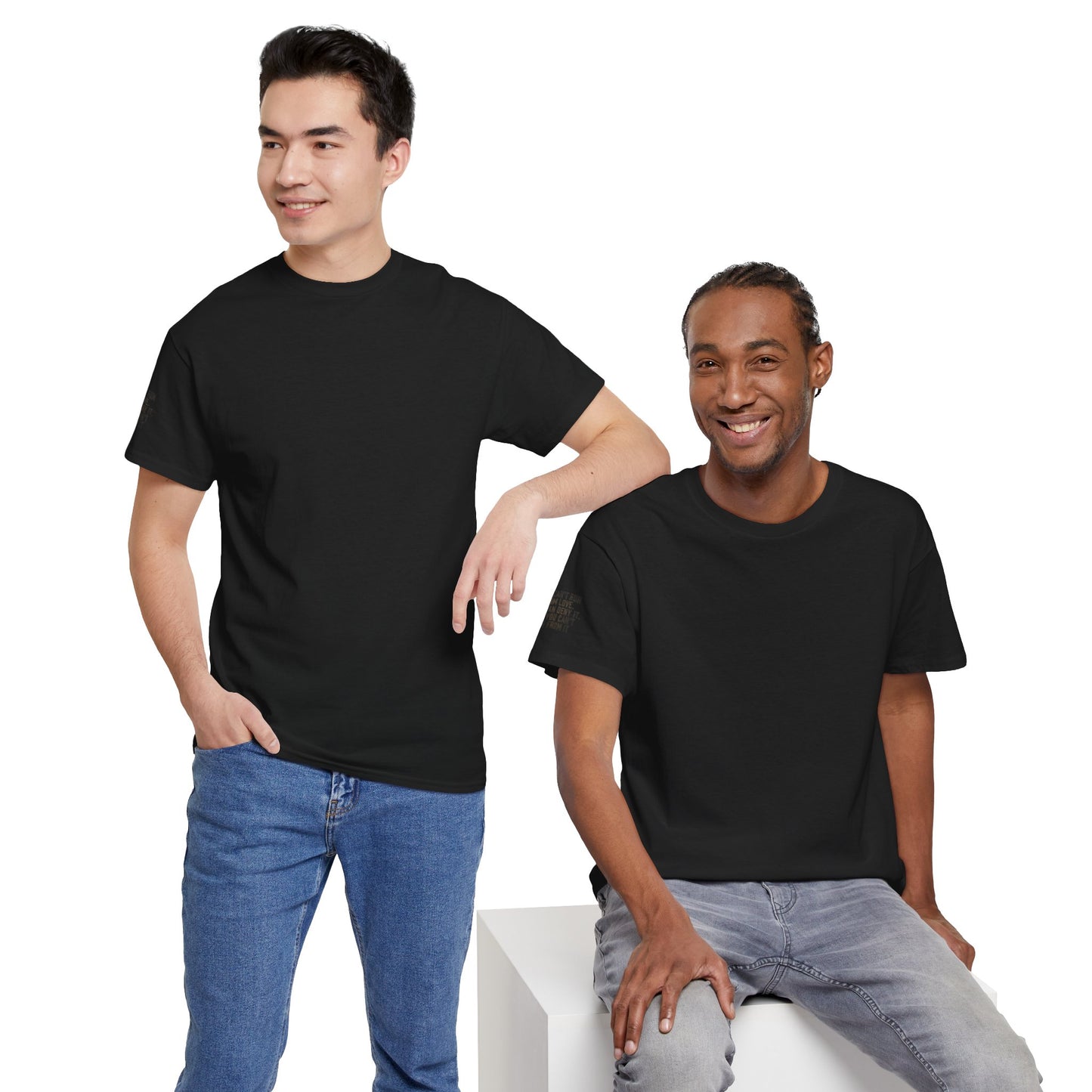 Classic Black Tee — Minimalist Solid Cotton T-Shirt