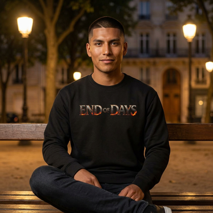 End of Days Crewneck Sweatshirt — Apocalyptic Gothic Graphic Pullover