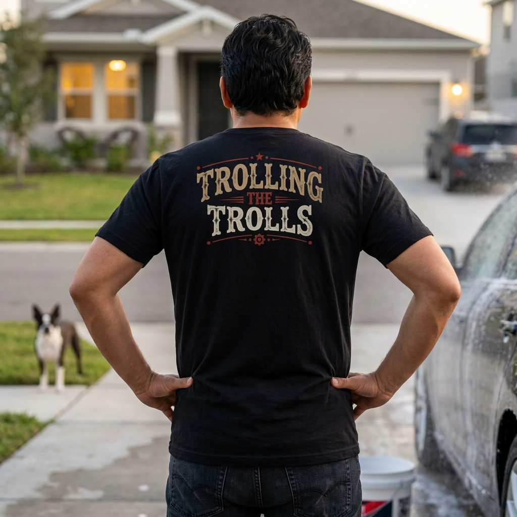 Trolling The Trolls Vintage Retro Style Tee — Unisex Softstyle T-Shirt