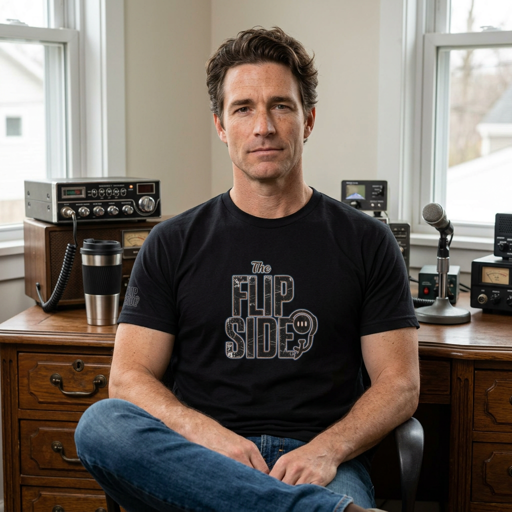 The Flip Side Tee — Vintage Distressed Graphic T-Shirt