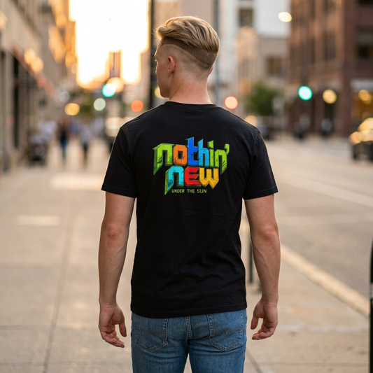 Nothing New Tee — Retro Rainbow 'Nothin' New' Graphic T-Shirt