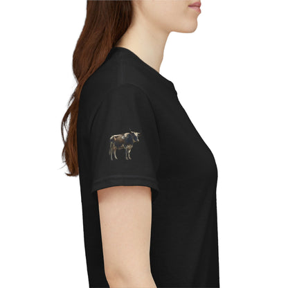 Cow Art & Private Jets Tee — Vintage Surreal Graphic T-Shirt