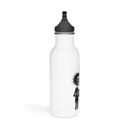 Gothic Mirror Water Bottle — 'School' Reflection Illustration