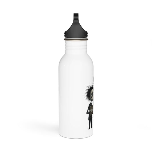 Gothic Mirror Water Bottle — 'School' Reflection Illustration