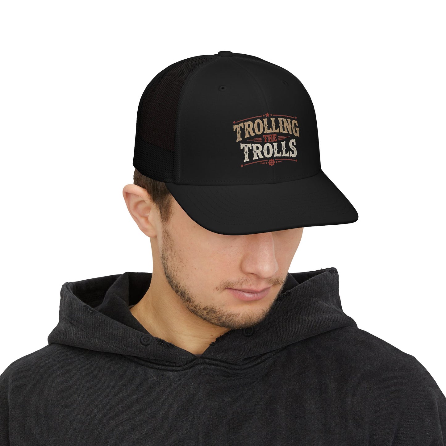 Trolling The Trolls Retro Snapback Trucker Cap