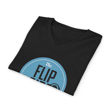 Flip Side Podcast Logo V-Neck Tee