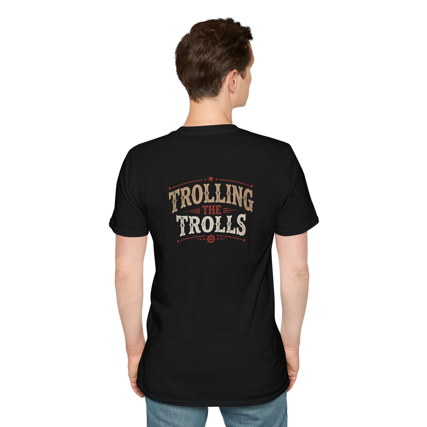 Trolling The Trolls Vintage Retro Style Tee — Unisex Softstyle T-Shirt