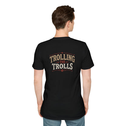 Trolling The Trolls Vintage Retro Style Tee — Unisex Softstyle T-Shirt