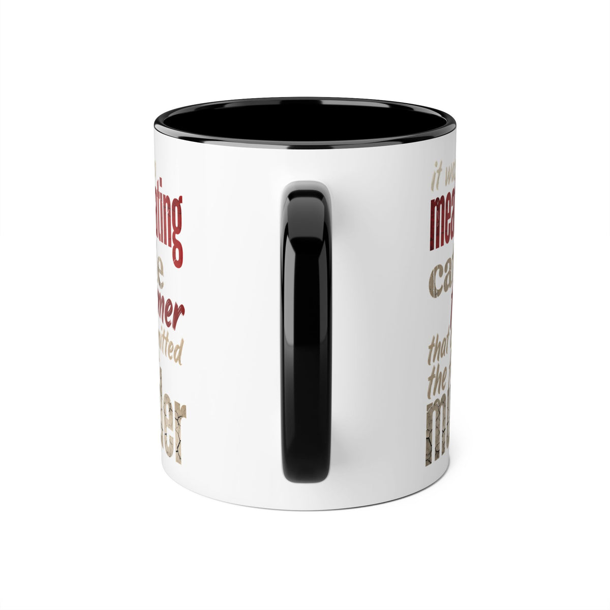 Meat-Eating Cattle Farmer Mug — Funny Farmer Coffee Cup (11oz Accent Mug)