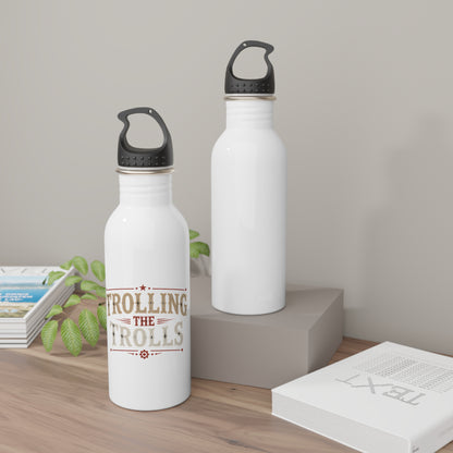 Stainless Water Bottle — "Trolling the Trolls" Vintage Logo Insulated Bottle