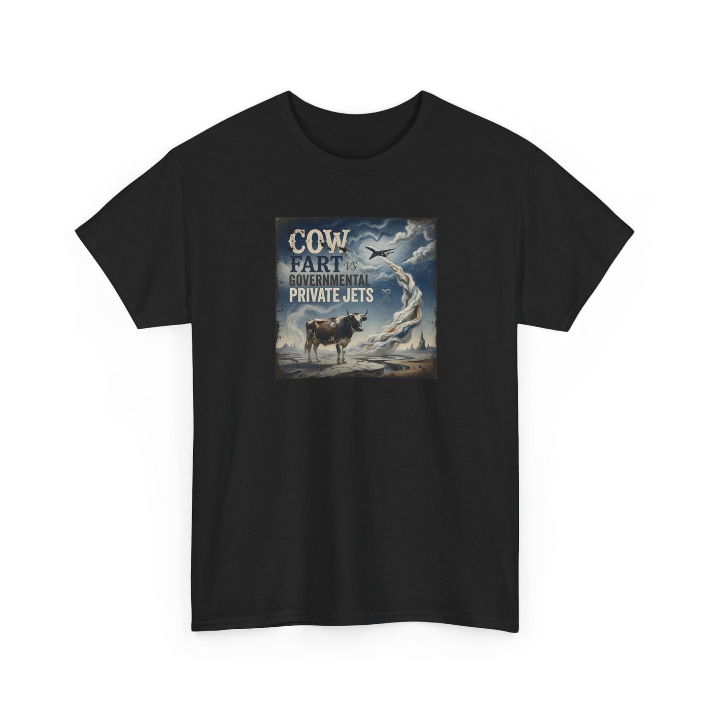 Cow Farternity Private Jets T-Shirt — Vintage Rodeo Cow Humor Tee