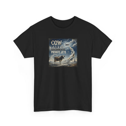 Cow Farternity Private Jets T-Shirt — Vintage Rodeo Cow Humor Tee