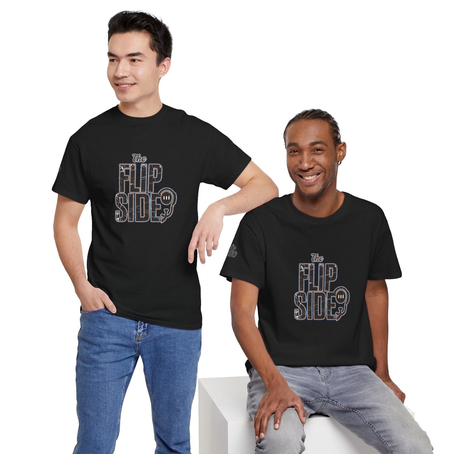 The Flip Side Tee — Vintage Distressed Graphic T-Shirt