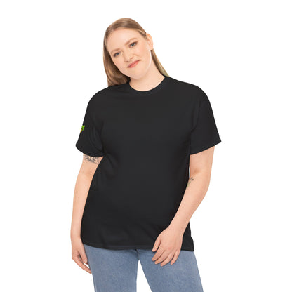 Black Tee with "nothin' new" colorful typography featured.